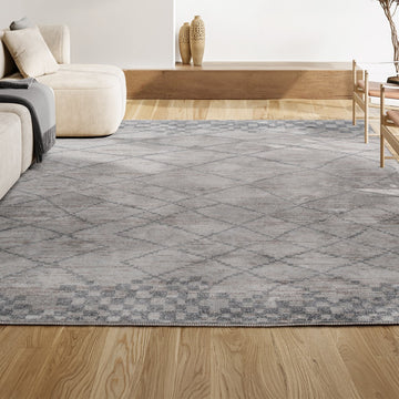 Asilah Moroccan Modern Diamond Area Rug